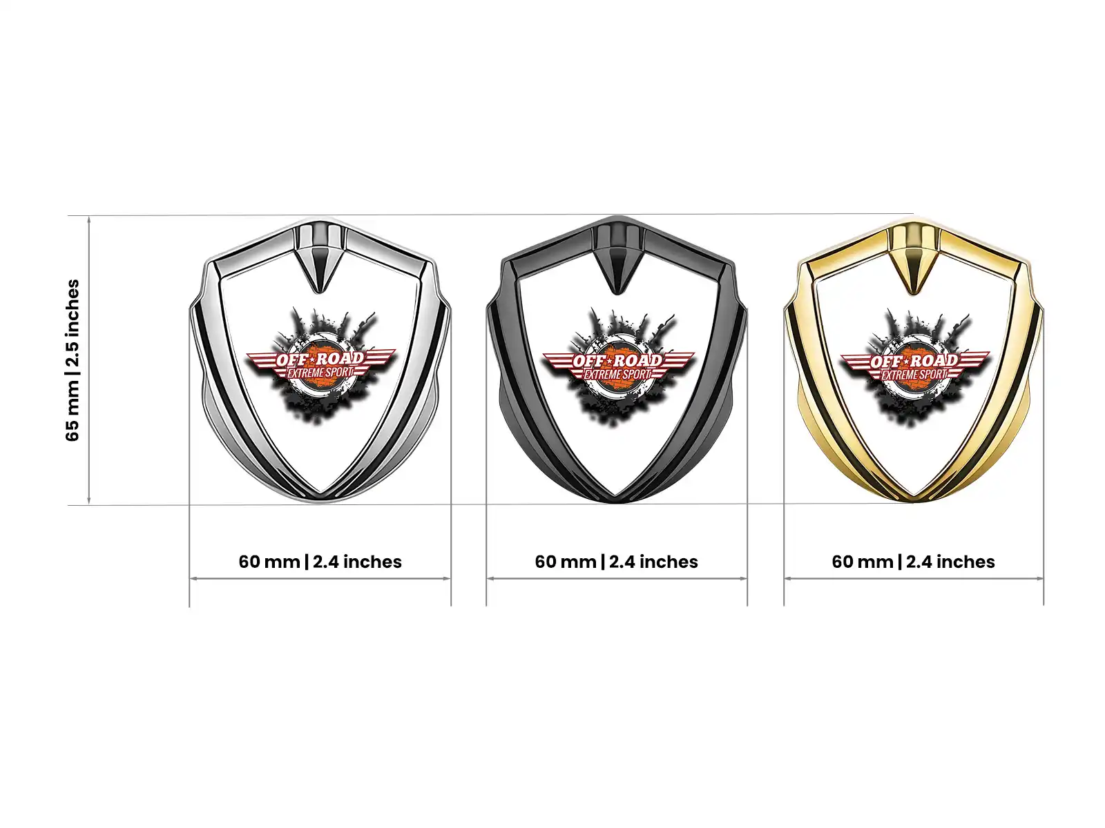 Domed Emblem Badge Pro Style Stainless Steel